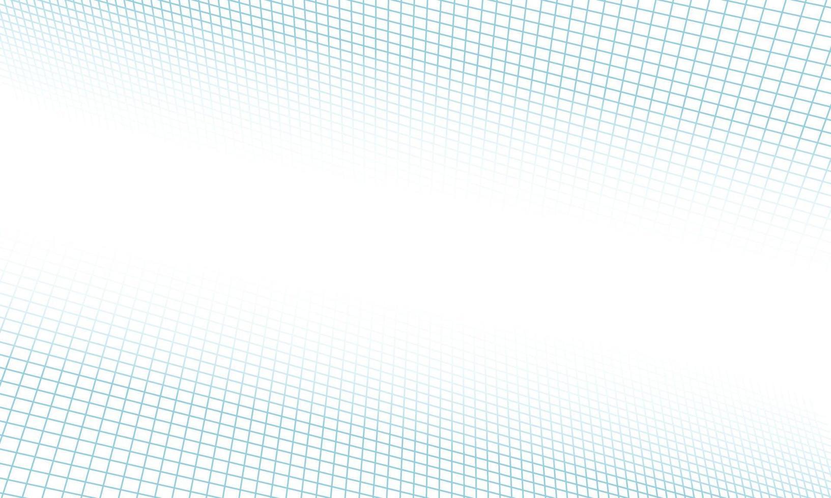 Abstract blue grid lines perspective on white background. vector