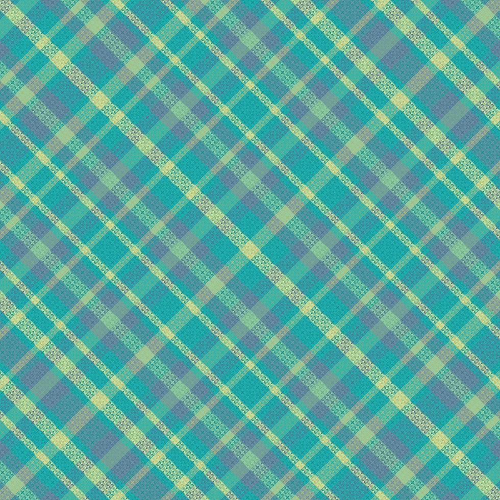 Tartan plaid pattern with texture and summer color. vector
