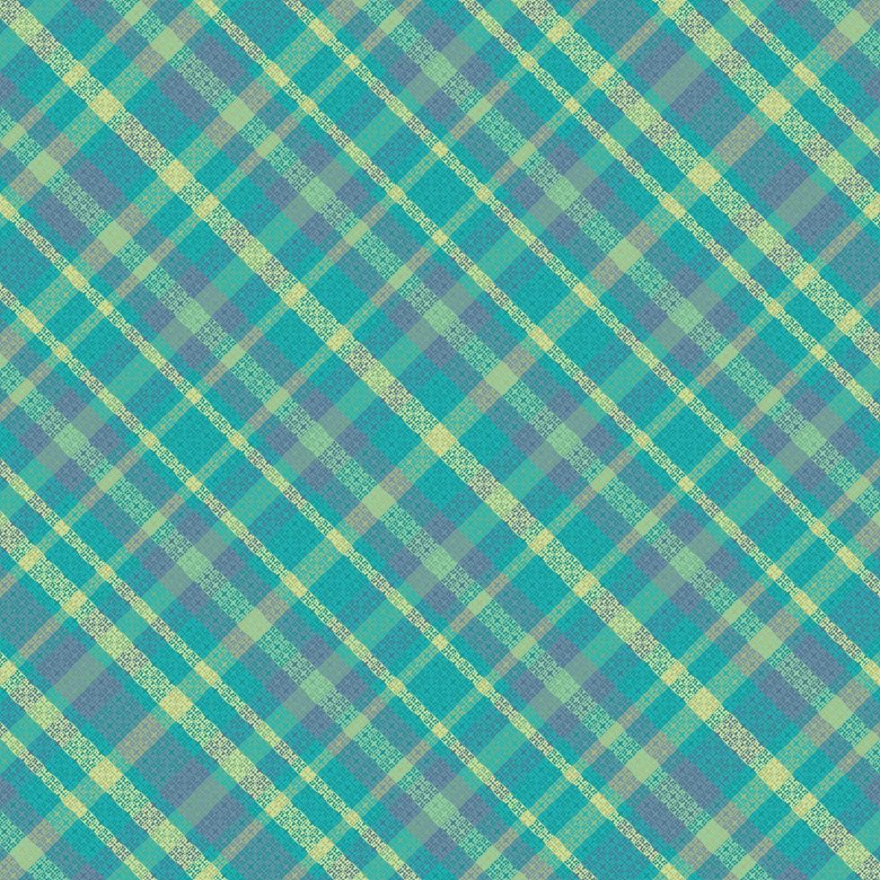 Tartan plaid pattern with texture and summer color. vector