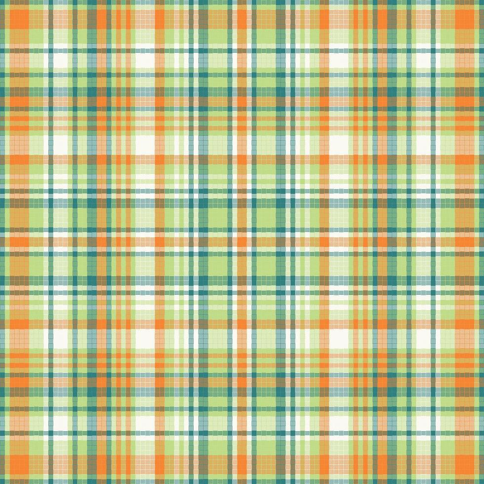 Tartan plaid pattern with texture and summer color. vector