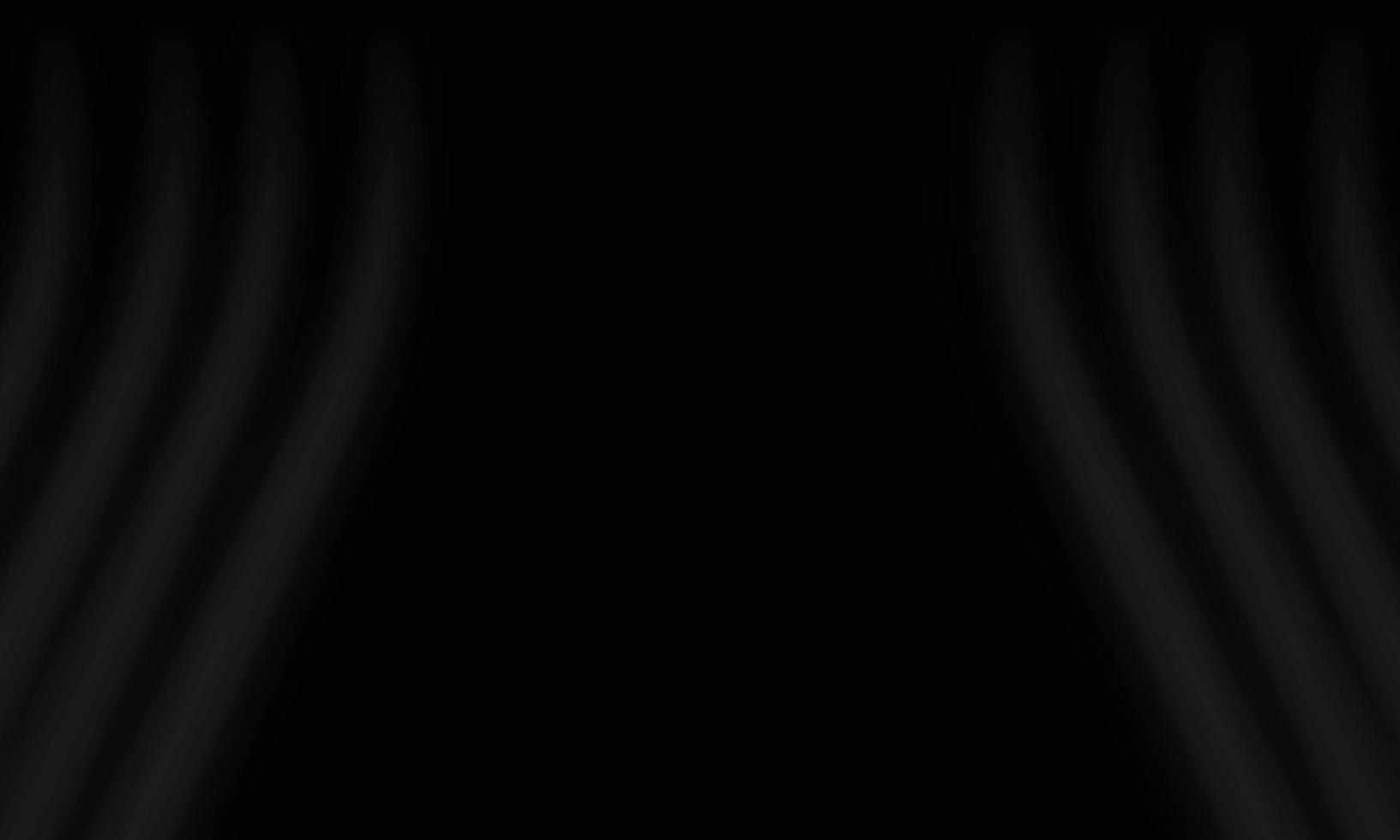 Black curtain background. vector