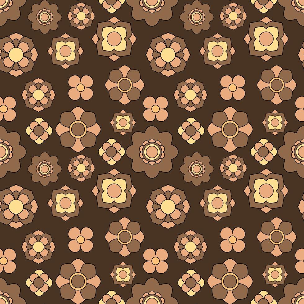 Fondo abstracto de flores maravillosas sin fisuras. vector