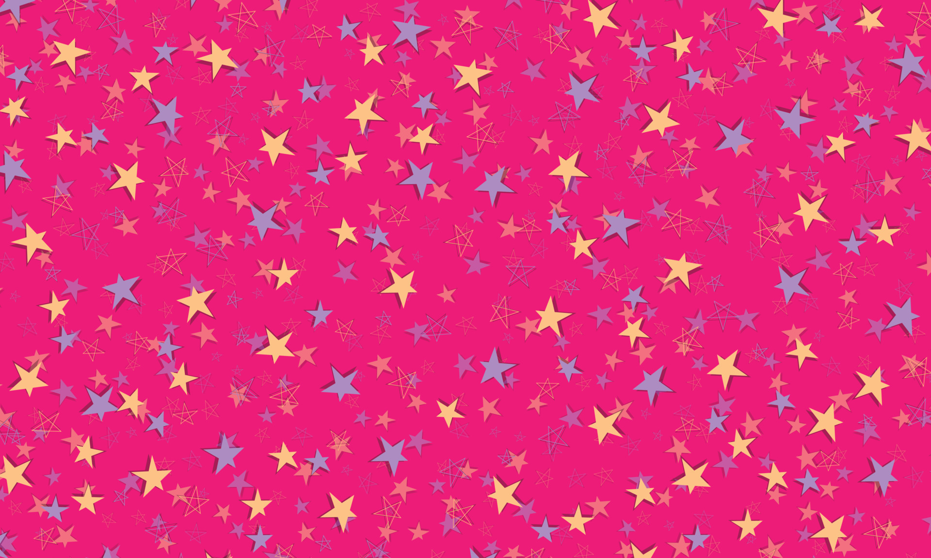 Light pink vector background with purple and pink stars on blurred