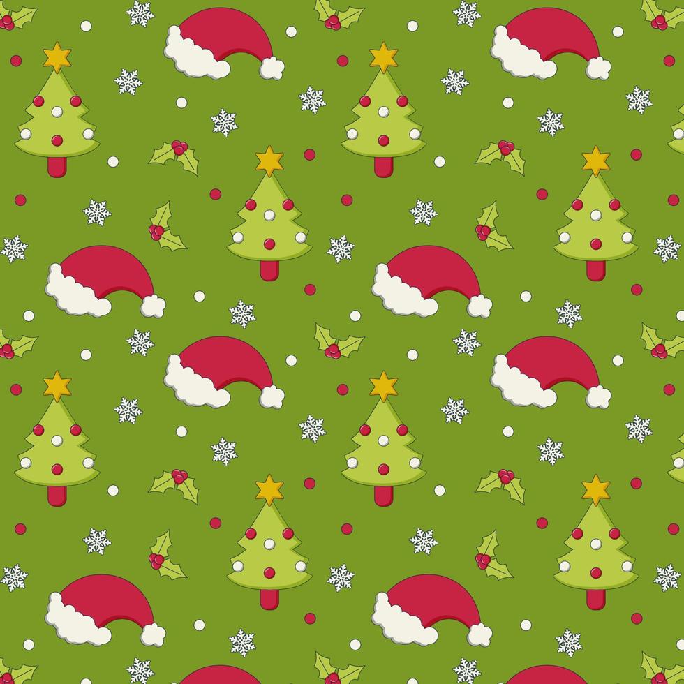 Hand drawn christmas pattern design background. Vector. vector