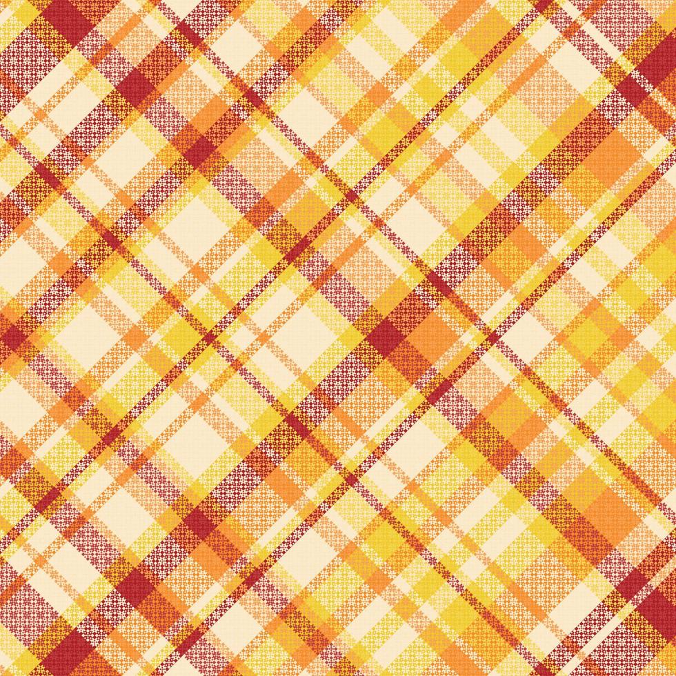 Tartan plaid pattern with texture and summer color. vector