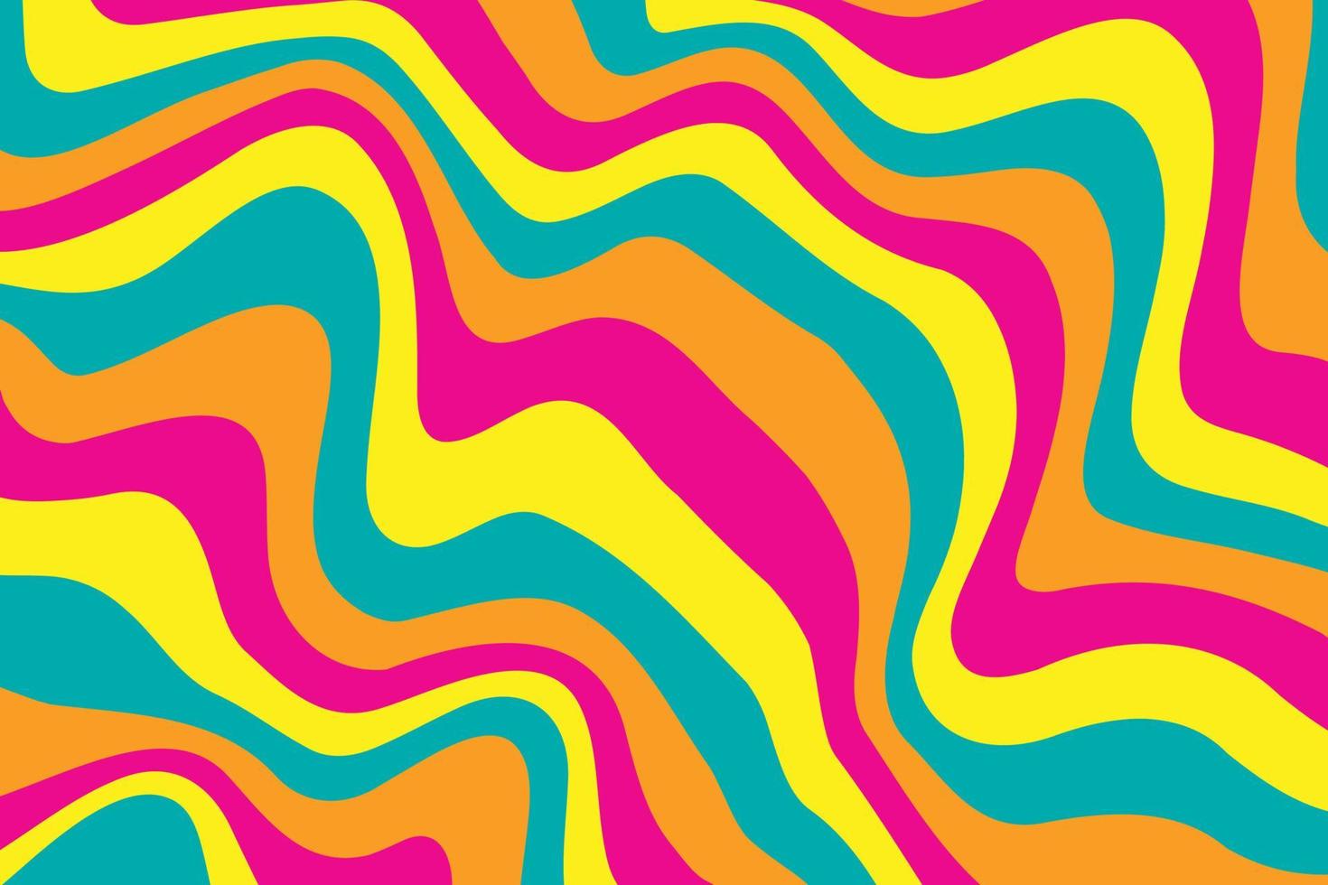 Flat abstract psychedelic groovy background. vector