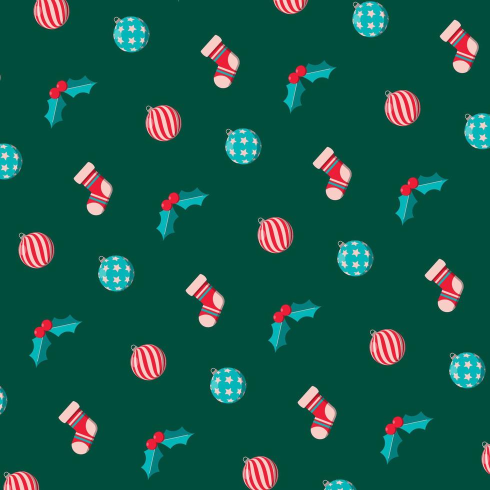 Hand drawn christmas pattern design background. Vector. vector