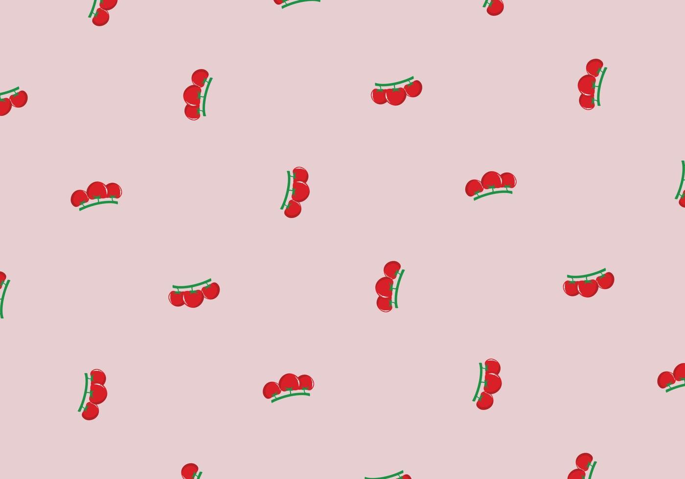 tomato pattern background. Vector illustration.