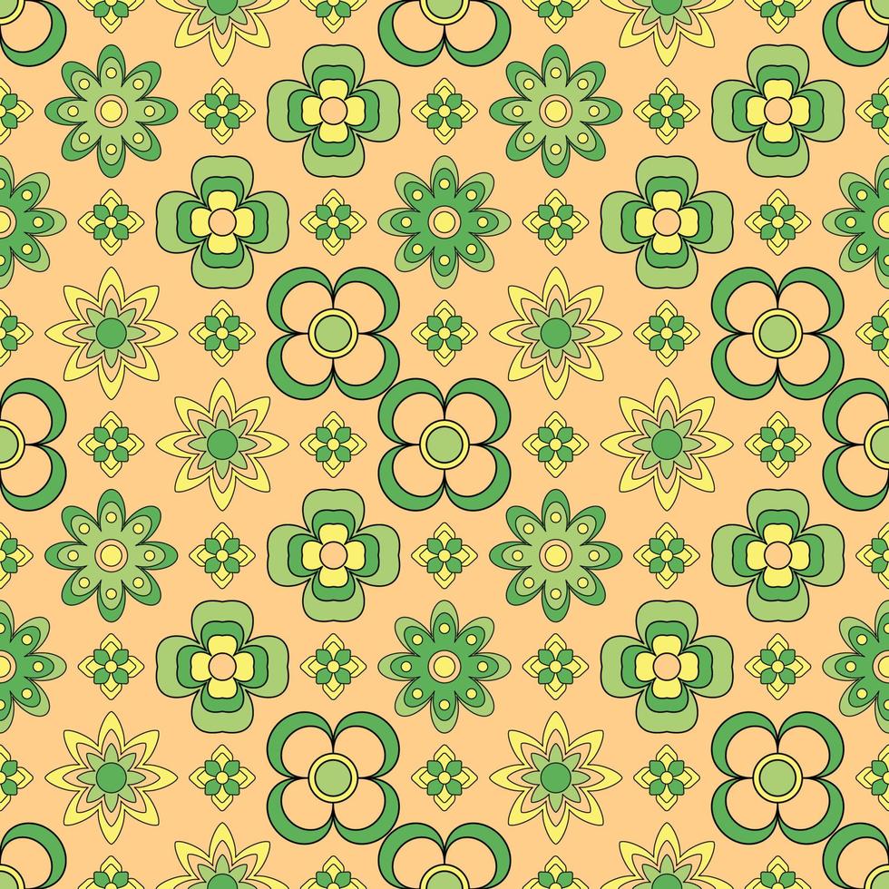 Fondo abstracto de flores maravillosas sin fisuras. vector