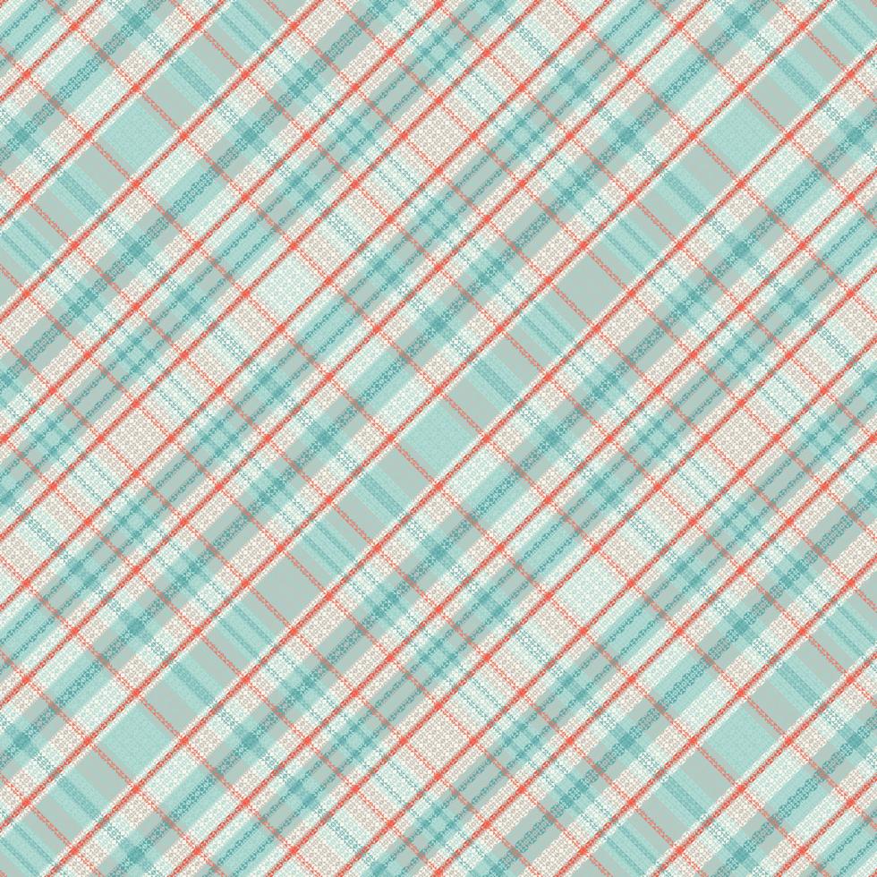 Tartan plaid pattern with texture and summer color. vector