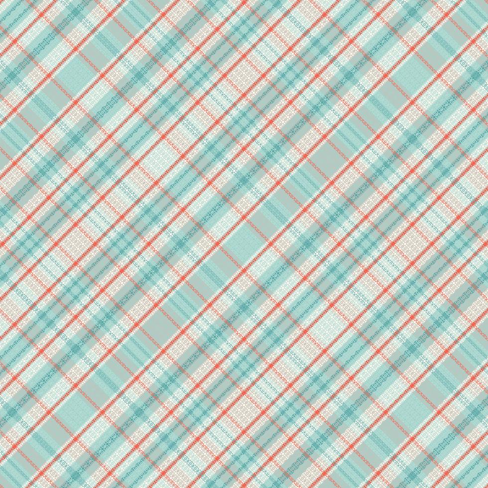 Tartan plaid pattern with texture and summer color. vector