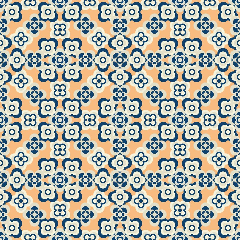 Abstract seamless flower pattern. Repeat pattern. vector