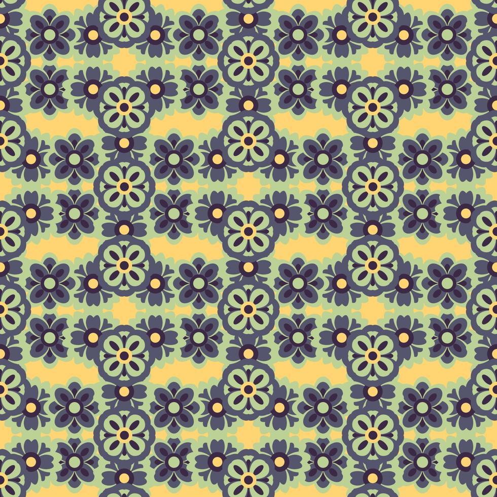 Abstract seamless flower pattern. Repeat pattern. vector