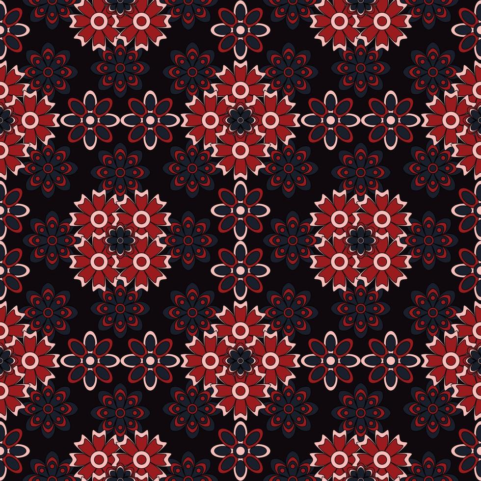 Abstract seamless flower pattern.  Repeat pattern. vector