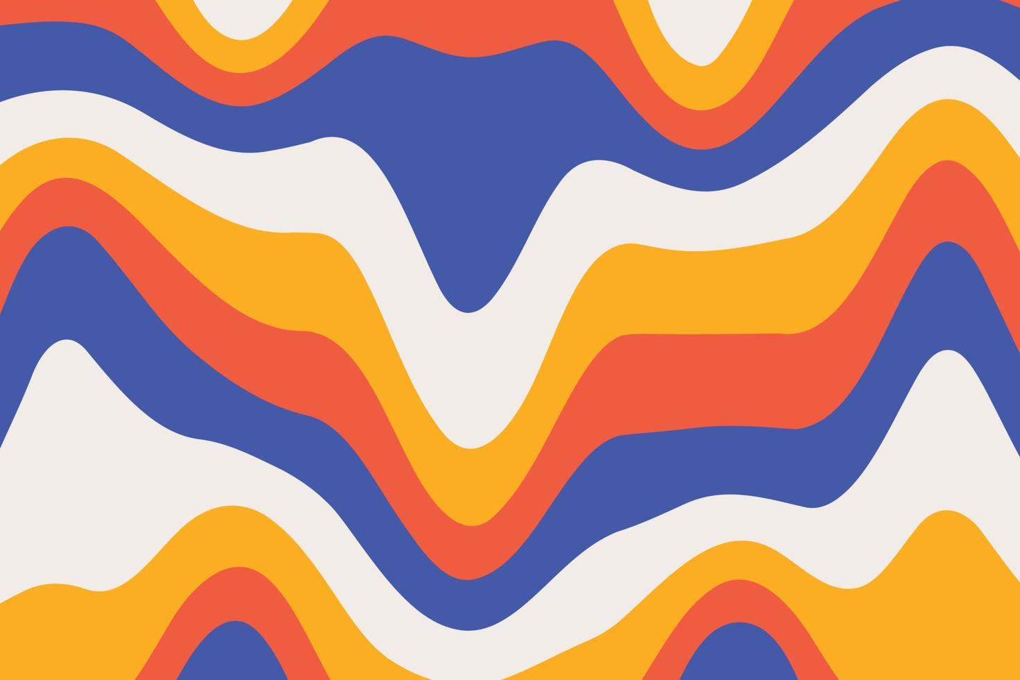 Flat abstract psychedelic groovy background. vector