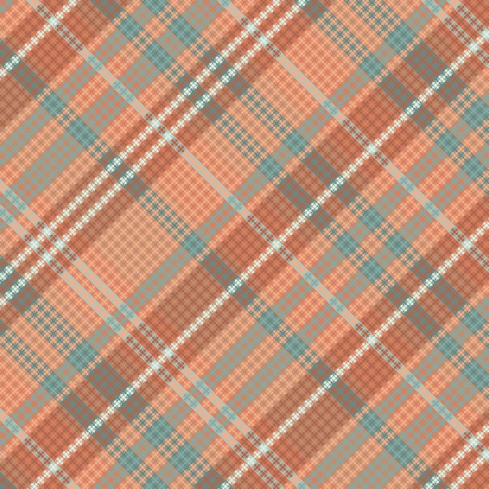 Tartan plaid pattern with texture and summer color. vector