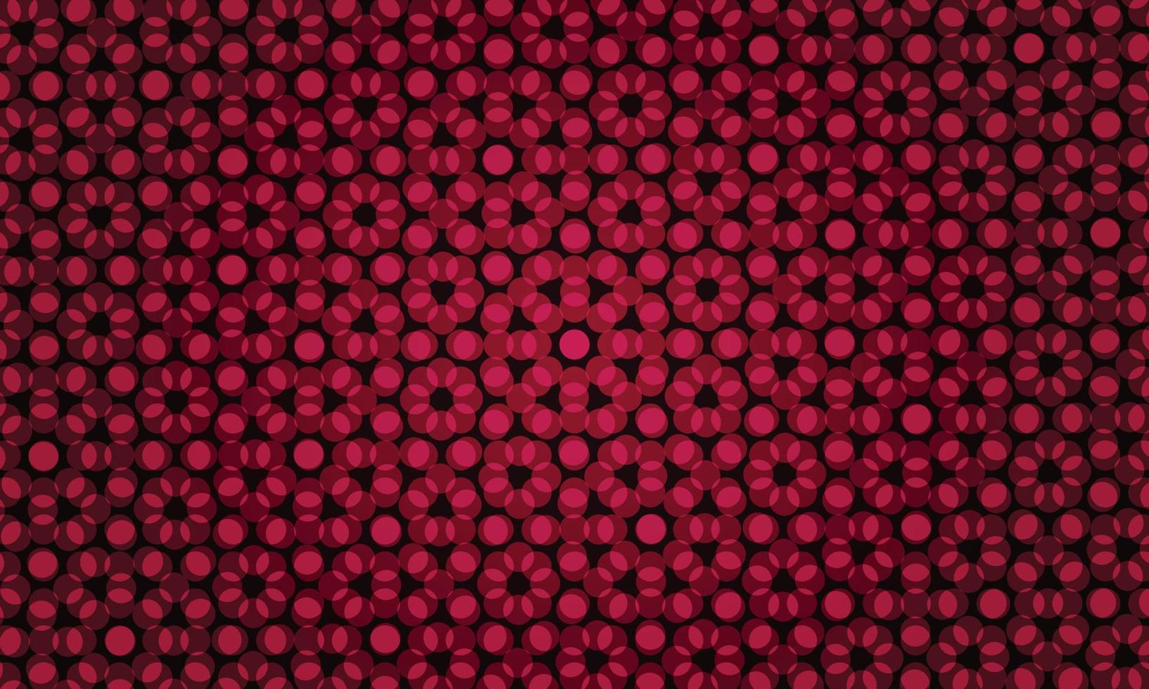 Abstract red illustration with colored bubbles in nature style. vector