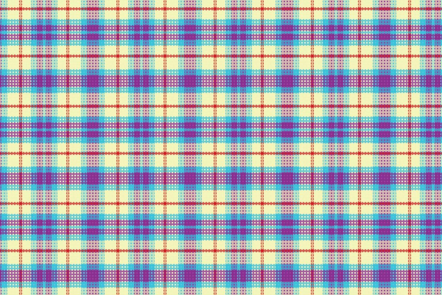 Tartan plaid pattern with texture and summer color. vector