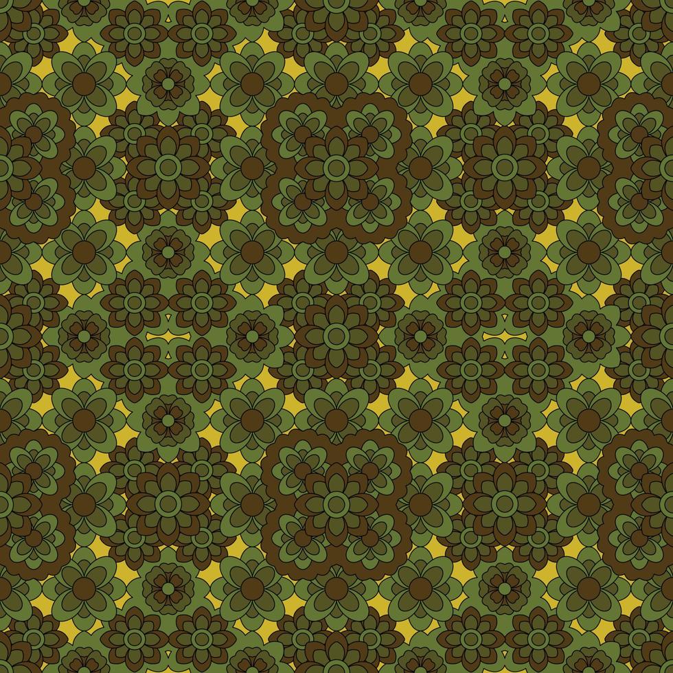 Abstract seamless flower pattern. Repeat pattern. vector