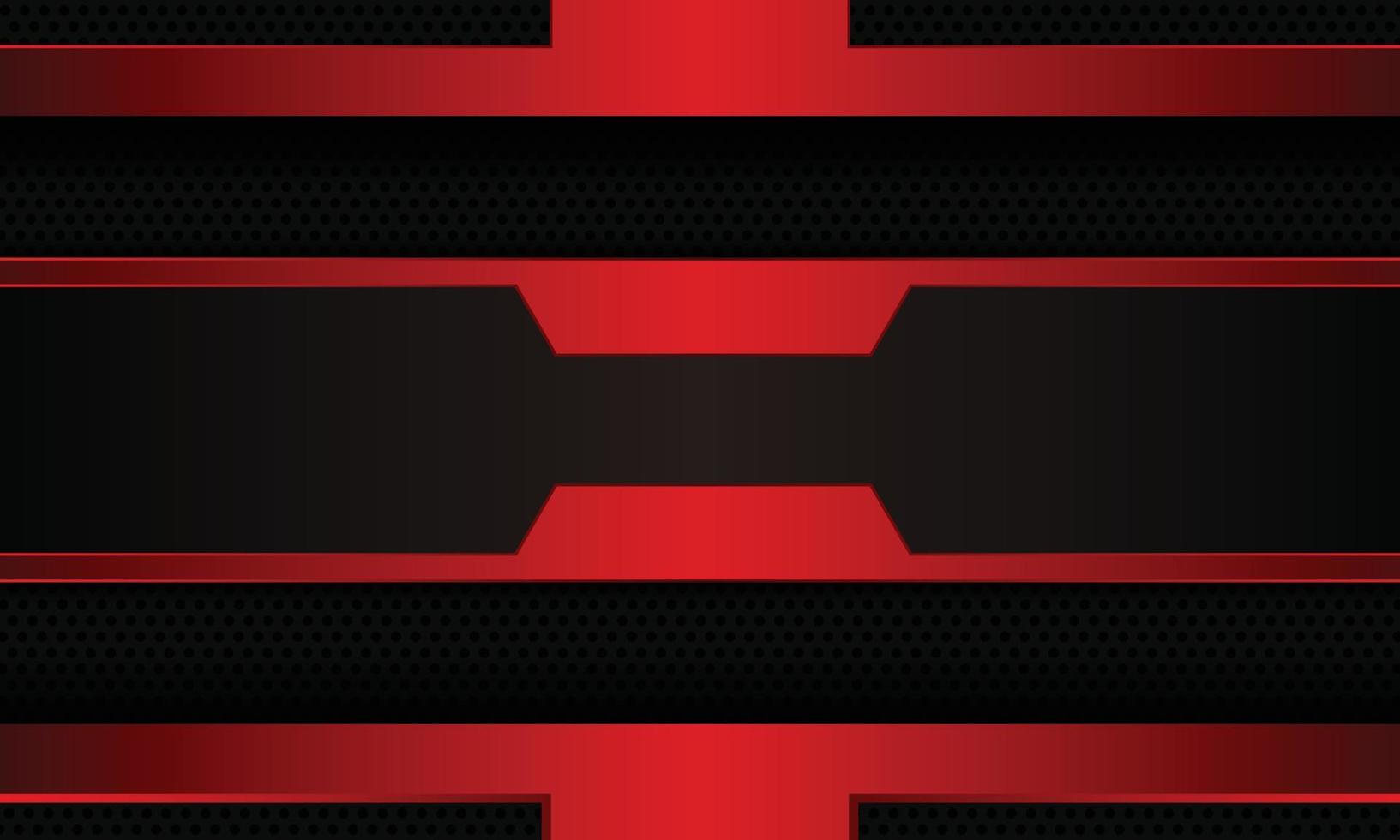 Abstract red futuristic on black halftone background. vector