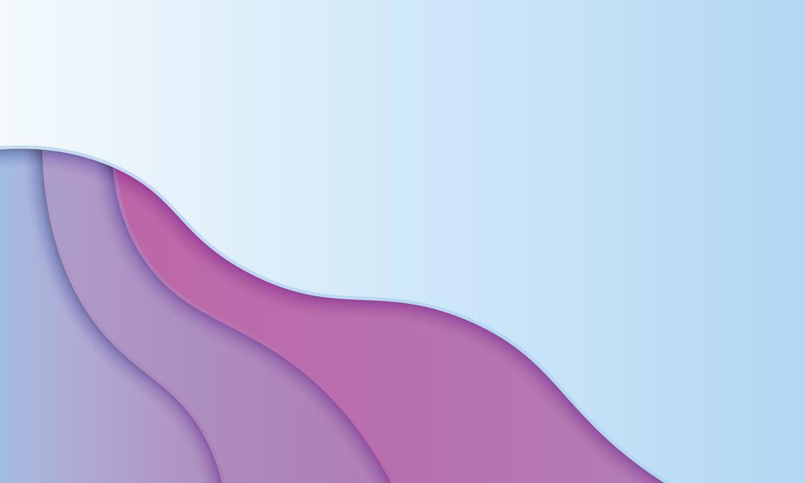 Blue and pink gradient wave with space for text. vector