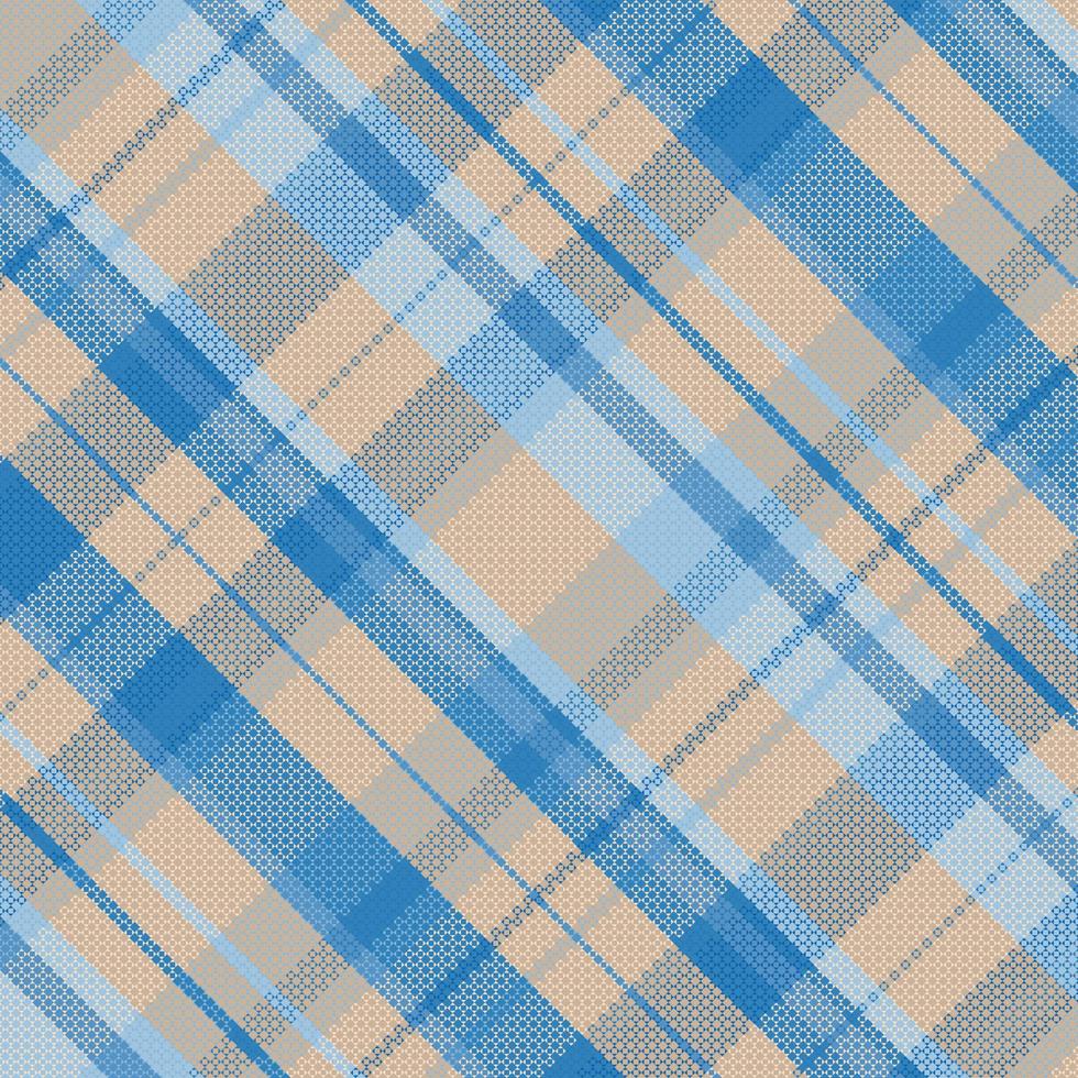Tartan plaid pattern with texture and summer color. vector