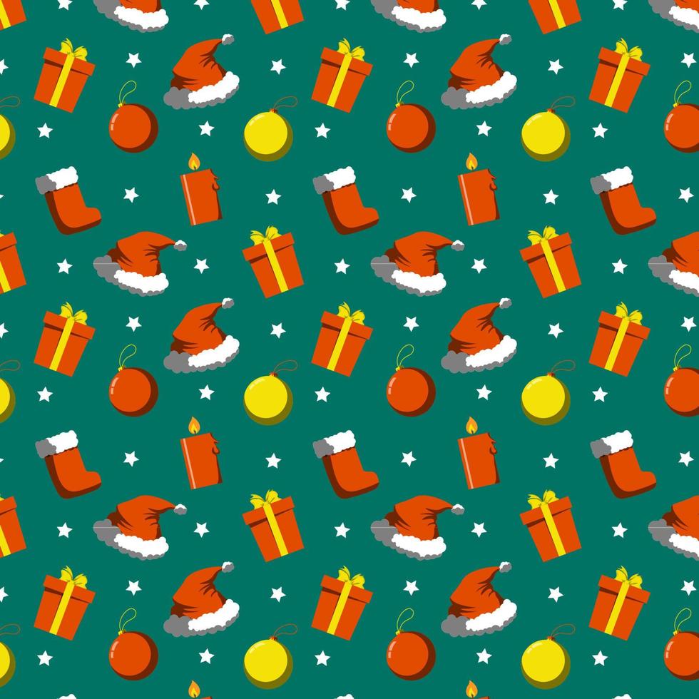 fondo de diseño de patrón de navidad dibujado a mano. vector. vector