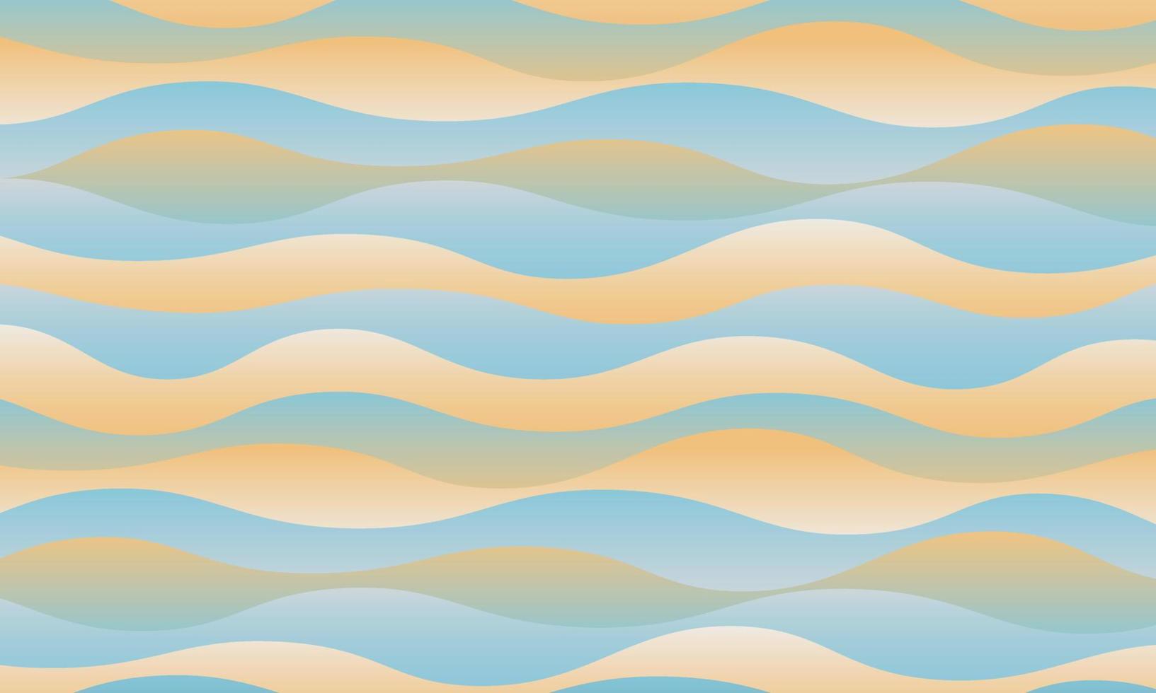 Abstract blue and yellow wave pattern background and texture. vector