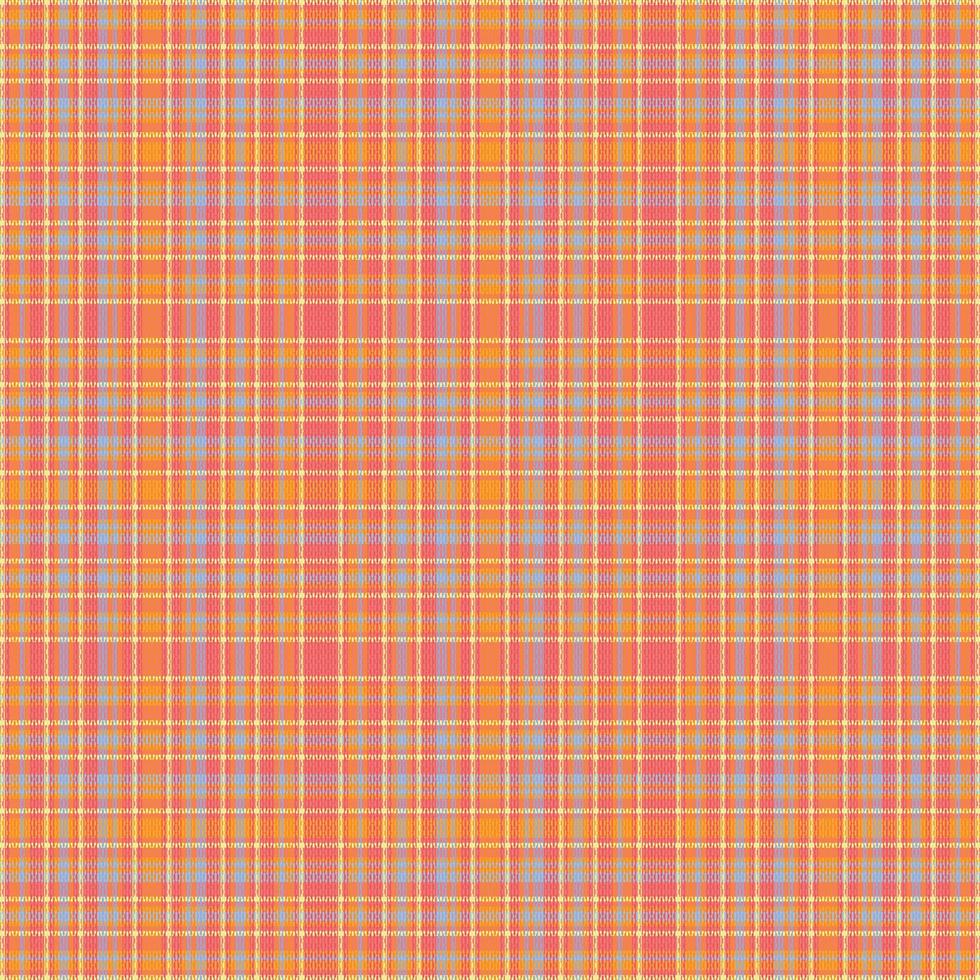 Tartan plaid pattern with texture and summer color. vector