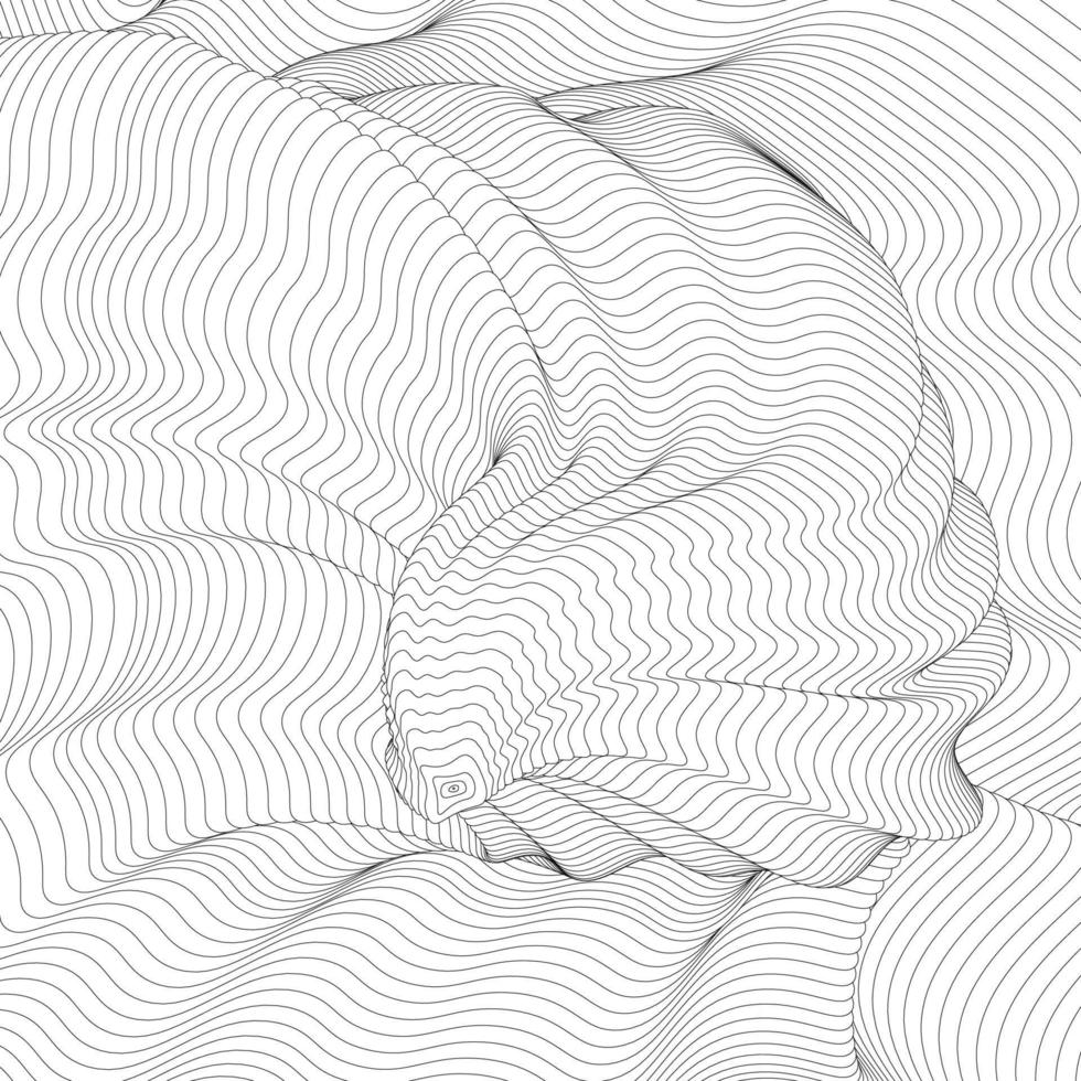 Abstract black thin lines background. vector