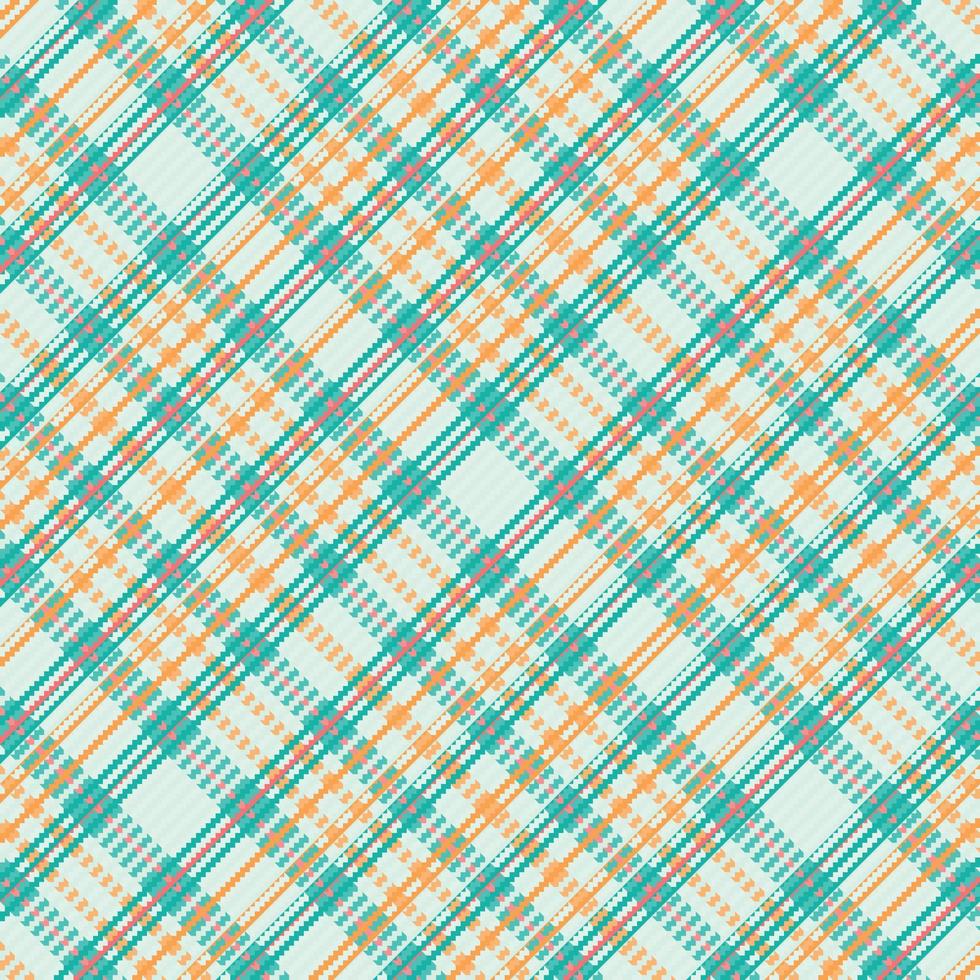 Tartan plaid pattern with texture and summer color. vector