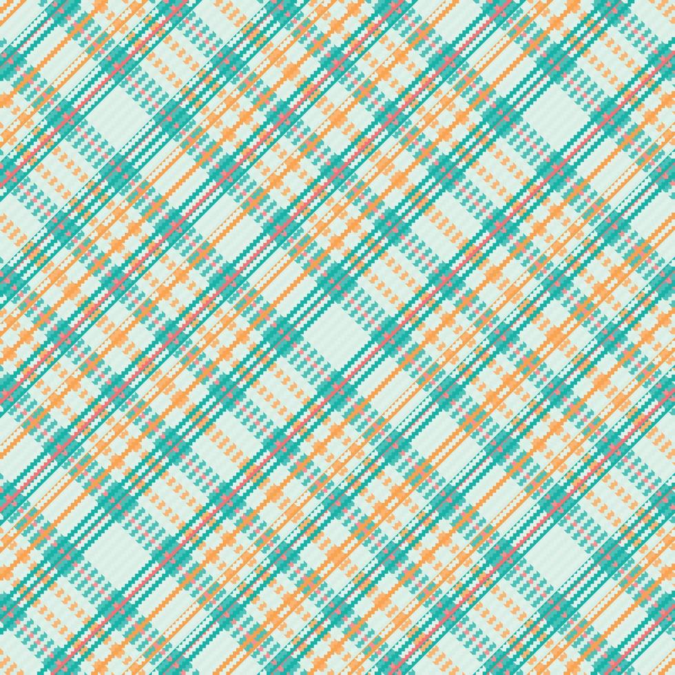 Tartan plaid pattern with texture and summer color. vector