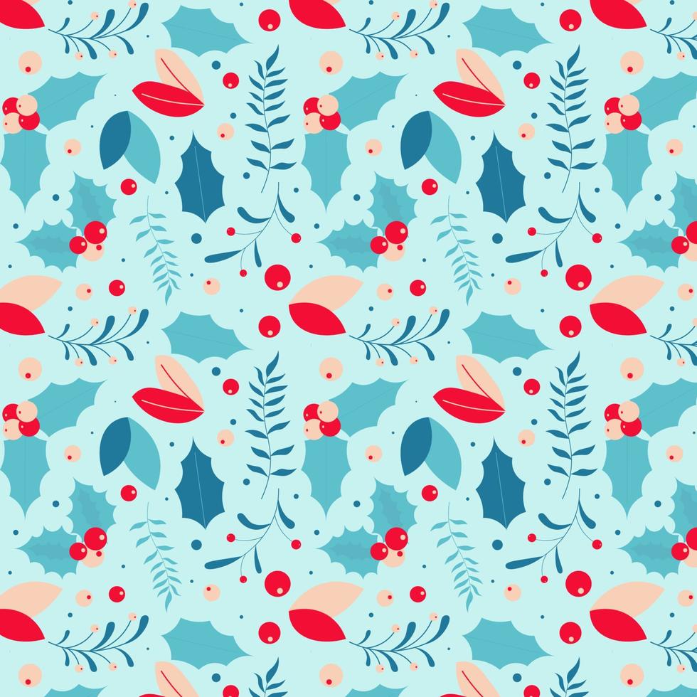 Hand drawn christmas pattern design background. Vector. vector