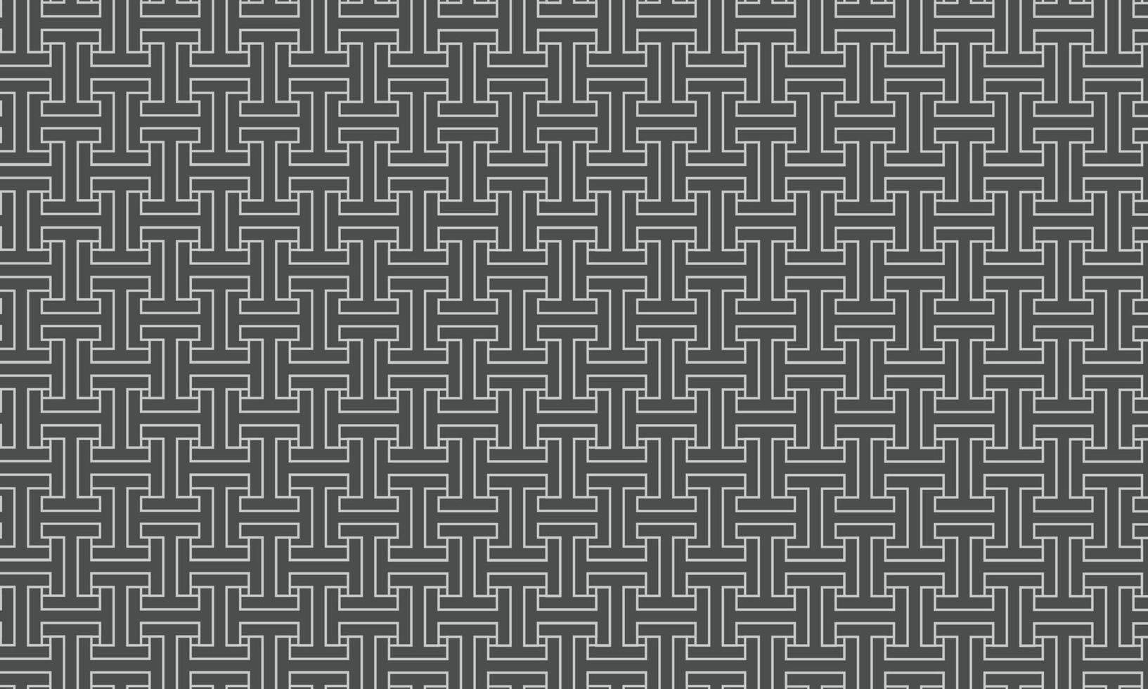 Abstract white decoration pattern on black background. vector