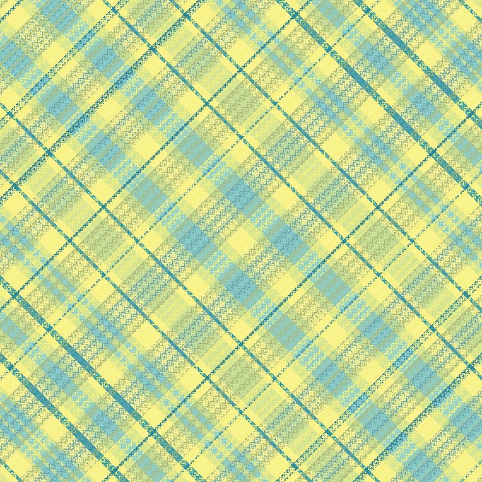 Tartan plaid pattern with texture and summer color. vector