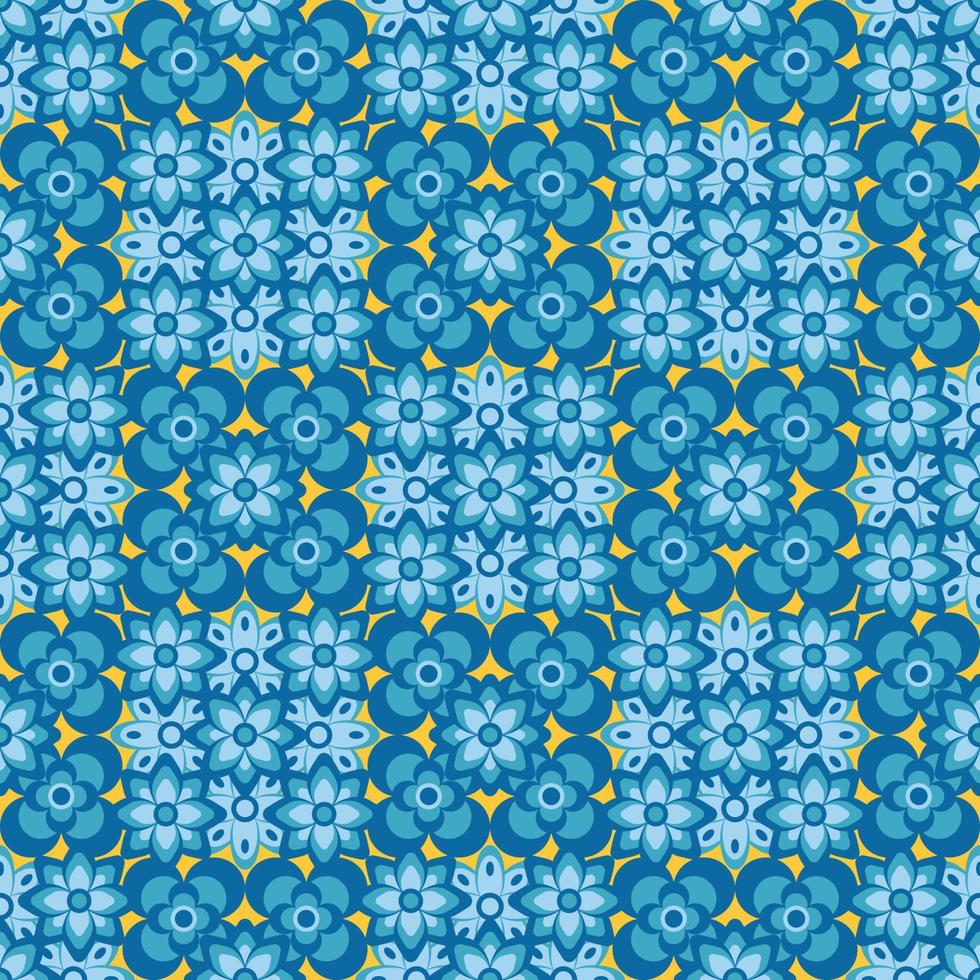 Abstract seamless flower pattern. Repeat pattern. vector