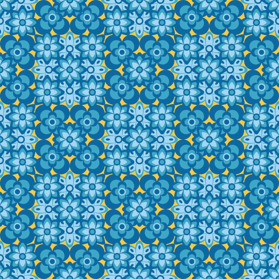 Abstract seamless flower pattern. Repeat pattern. vector