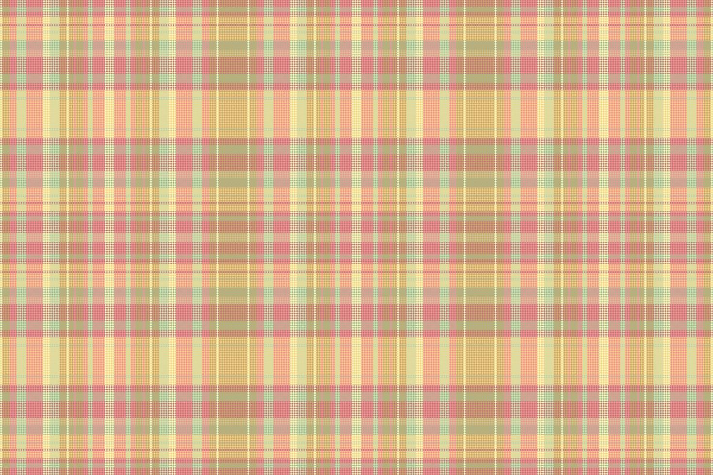 Tartan plaid pattern with texture and summer color. vector