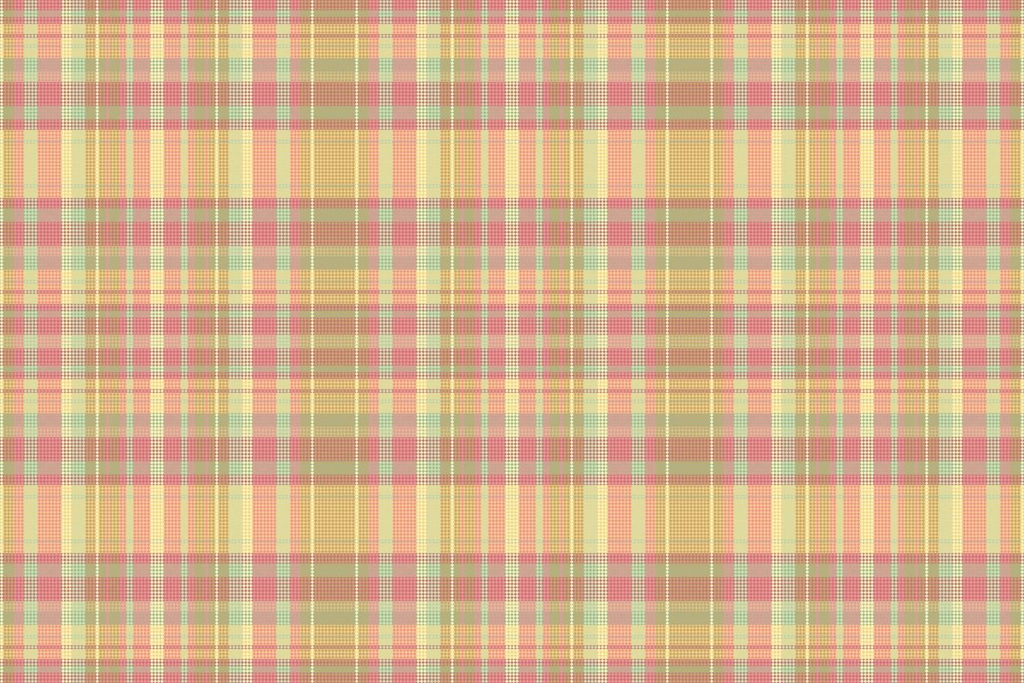 Tartan plaid pattern with texture and summer color. vector