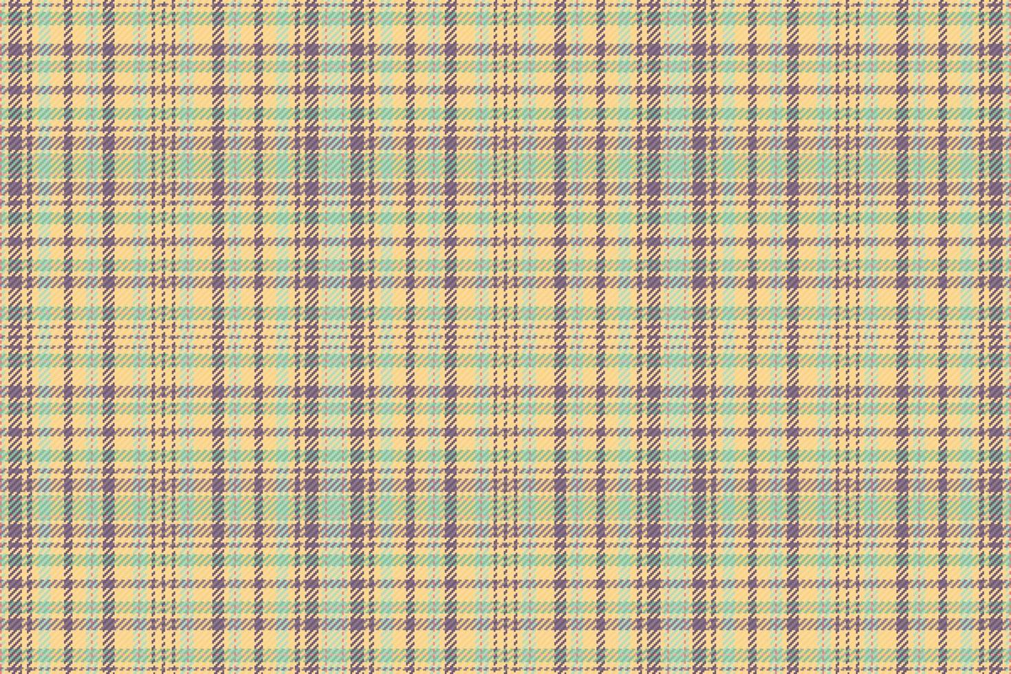 Tartan plaid pattern with texture and summer color. vector