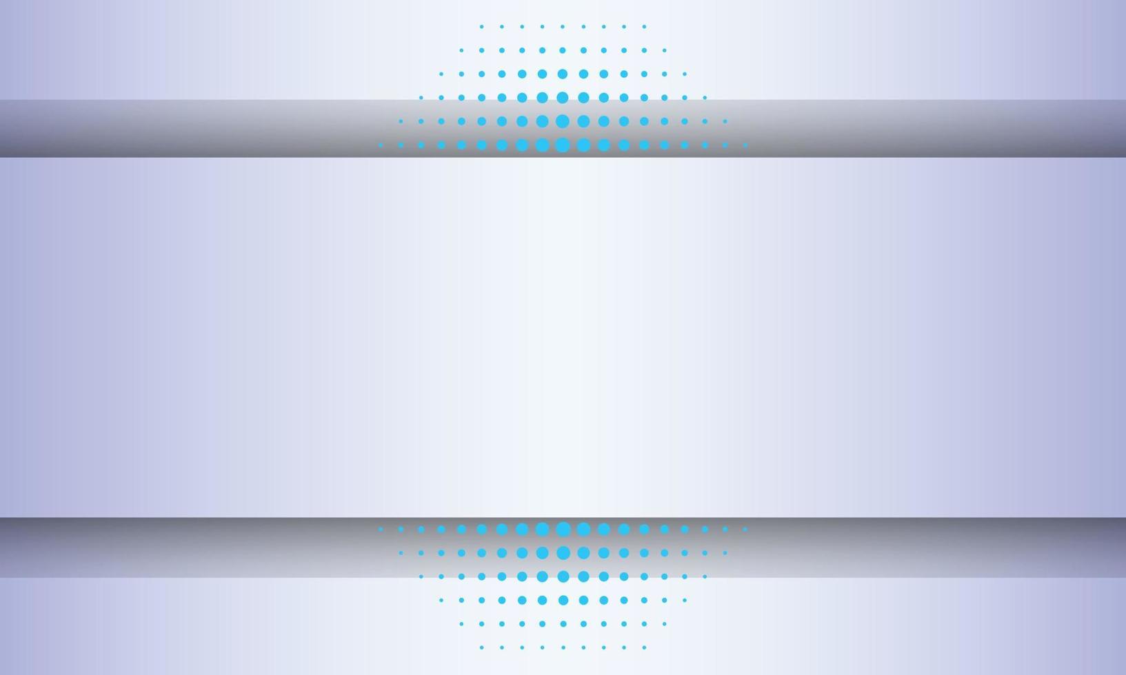 Abstract gray stripe background with shadow and blue halftone effect. vector