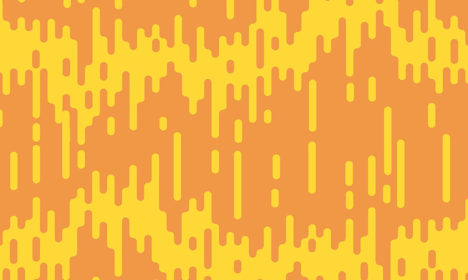 Abstract yellow rounded lines on orange background. vector