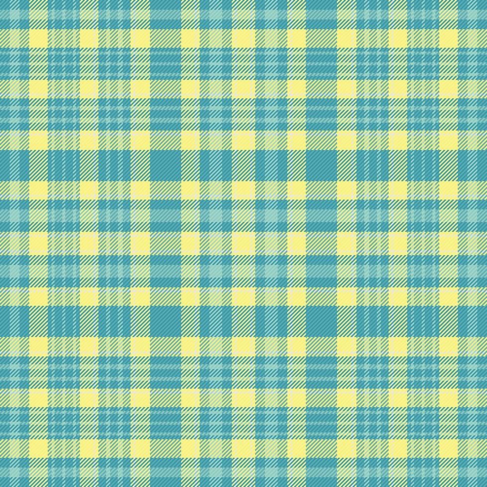 Tartan plaid pattern with texture and summer color. vector