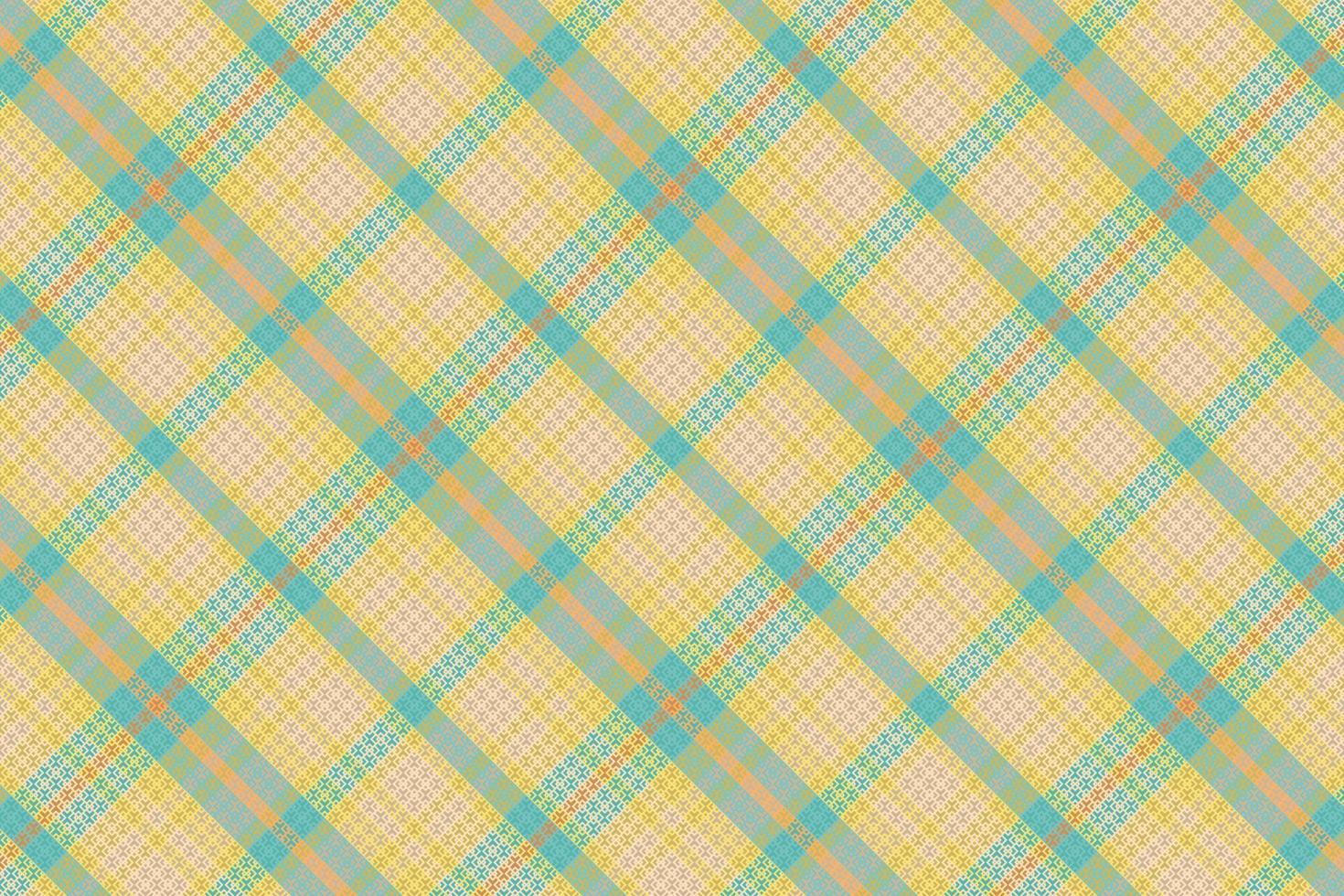 Tartan plaid pattern with texture and summer color. vector