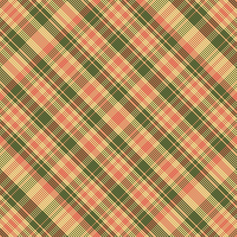 Tartan plaid pattern with texture and summer color. vector