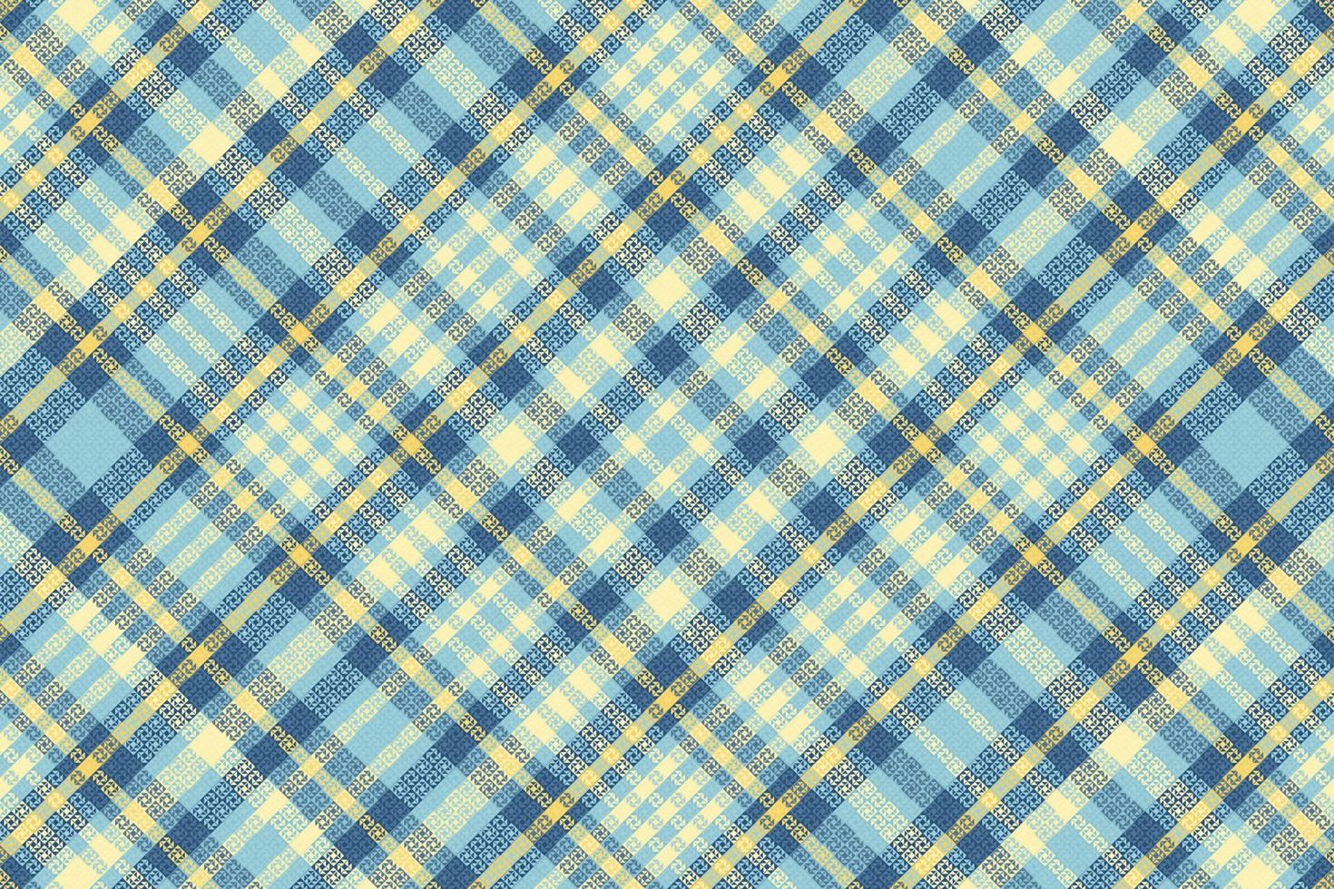 Tartan plaid pattern with texture and summer color. vector