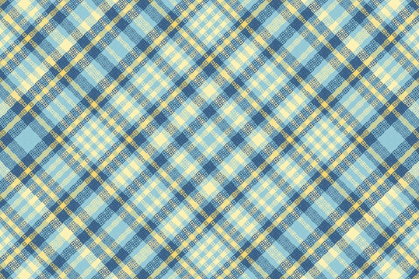 Tartan plaid pattern with texture and summer color. vector