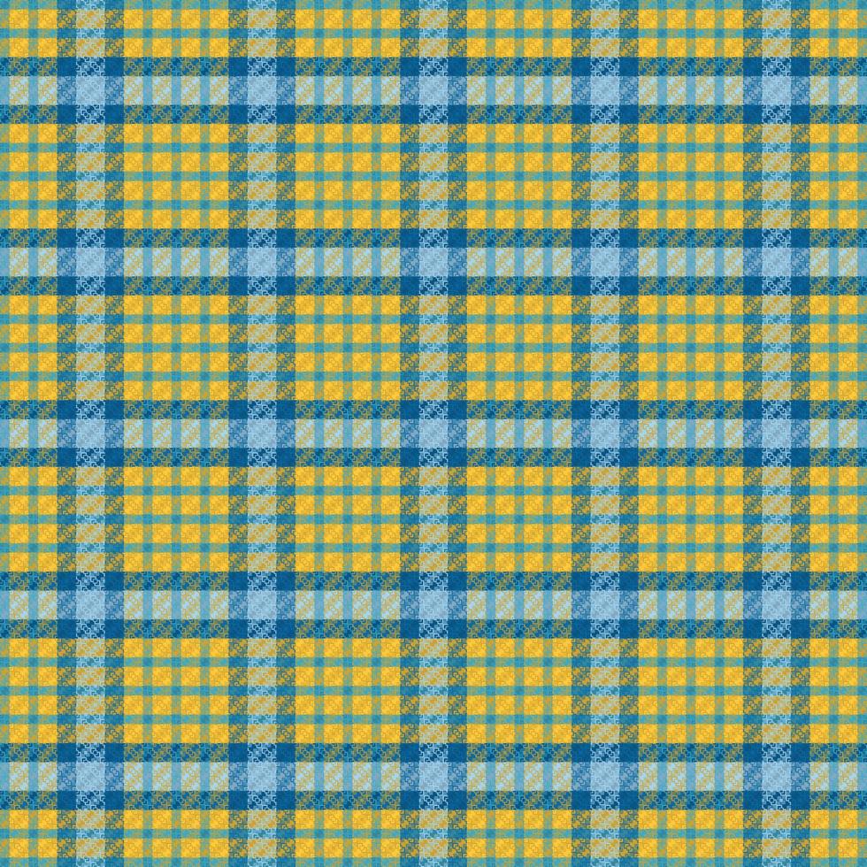 Tartan plaid pattern with texture and summer color. vector