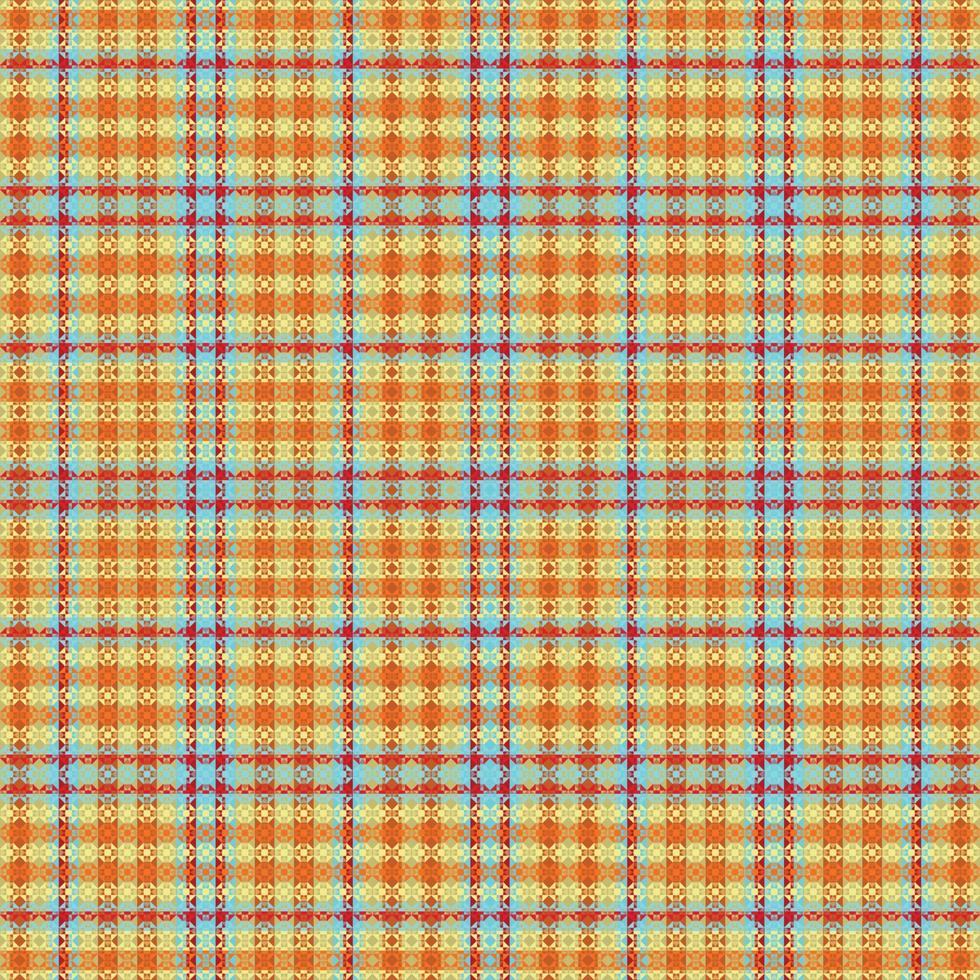 Tartan plaid pattern with texture and summer color. vector
