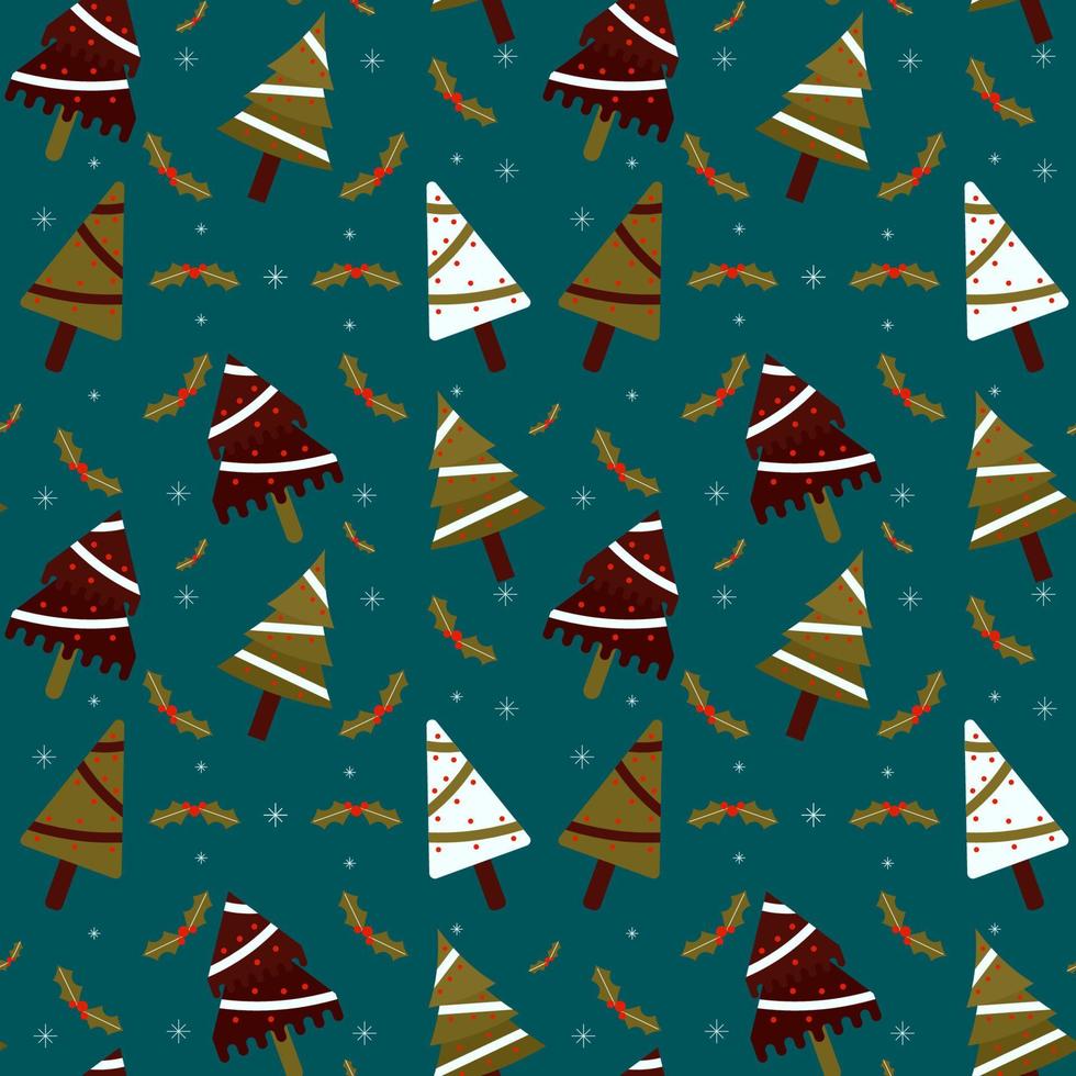 fondo de diseño de patrón de navidad dibujado a mano. vector. vector